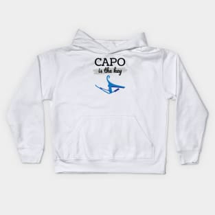 Capo is the Key Blue Capo Light Theme Kids Hoodie